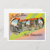 Grüße von Concord, New Hampshire Travel Postkarte (Vorne/Hinten)