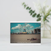 Grüße von Coney Island! Postkarte (Stehend Vorderseite)