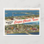 Grüße von Corpus Christi, Texas Travel Postkarte (Vorderseite)