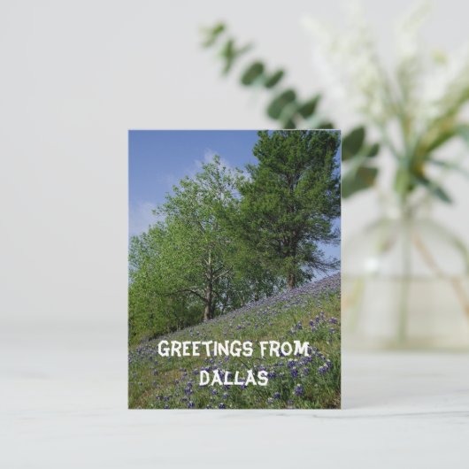 Grüße von Dallas Postcard Postkarte (Stehend Vorderseite)