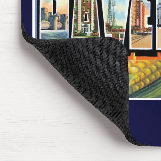 Grüße von Davenport, Iowa! Mousepad (Ecke)