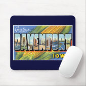 Grüße von Davenport, Iowa! Mousepad (Mit Mouse)