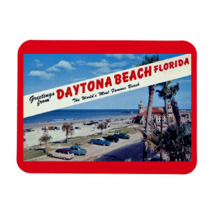 Grüße von Daytona Beach, Florida Vintage Post Magnet
