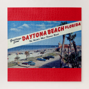 Grüße von Daytona Beach, Florida Vintage Post Puzzle