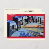 Grüße von Decatur, AL Large Letter Postcard Postkarte (Vorne/Hinten)