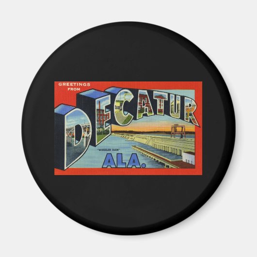 Grüße von Decatur Alabama Magnet (Vorne)