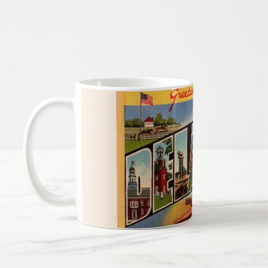 Grüße von Delaware Kaffeetasse (Links)