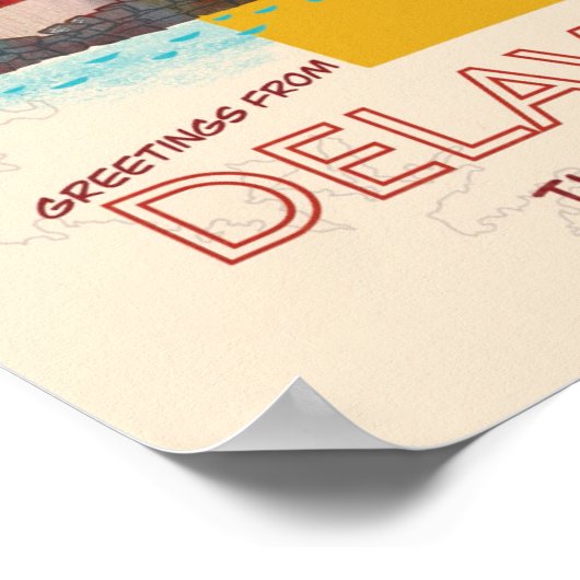 Grüße von Delaware Poster (Ecke)