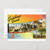 Grüße von Delaware Postkarte (Vorne/Hinten)