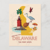 Grüße von Delaware Postkarte (Vorderseite)