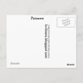 Grüße von Delaware Postkarte (Rückseite)