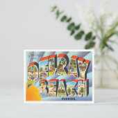 Grüße von Delray Beach, Florida Travel Postkarte (Stehend Vorderseite)