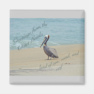 Grüße von den äußeren Banken OBX NC Magnet