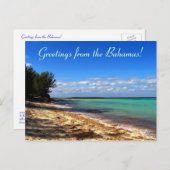 Grüße von den Bahamas! Postkarte (Vorne/Hinten)