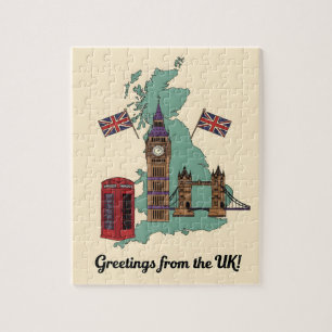 Grüße von den britischen Sehenswürdigkeiten-Reisen Puzzle