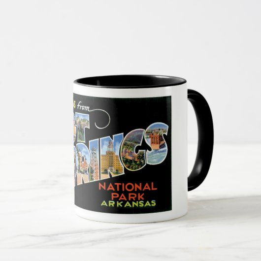 Grüße von den heißen Quellen! Tasse (VorderseiteRechts)