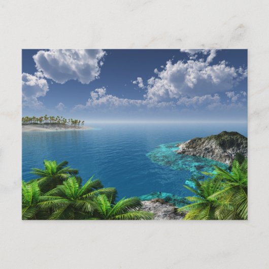 Grüße von den Inseln Postkarte (Vorderseite)