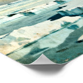 Grüße von den Monden des Jupiter Retro Sci-Fi P Poster (Ecke)