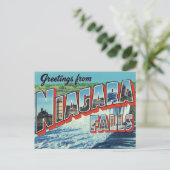 Grüße von den Niagarafällen Postkarte (Stehend Vorderseite)