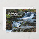 Grüße von den Poconos! Fabrikschwellen Postkarte (Vorne/Hinten)