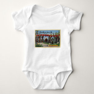 Grüße von den Rothölzern von Kalifornien Baby Strampler