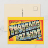  Grüße von den Thousand Islands  Postkarte (Vorne/Hinten)