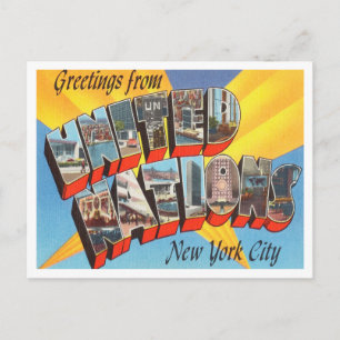 Grüße von den Vereinten Nationen, New York City Postkarte