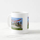 Grüße von Denver Colorado Kaffeetasse (Vorderseite Links)