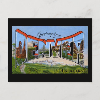 Grüße von Denver Colorado Postkarte