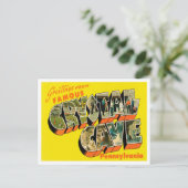 Grüße von der berühmten Krystal Höhle, Pennsylvani Postkarte (Stehend Vorderseite)