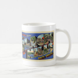 Grüße von der Black- Hillspostkarten-Kaffee-Tasse Kaffeetasse
