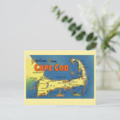 Grüße von der Cape-Cod-Karte Postkarte (Stehend Vorderseite)