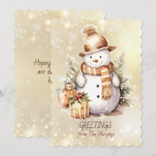 Grüße von der "Family Flat Holiday Card" Feiertagskarte