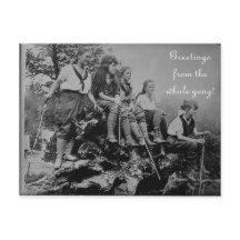 Grüße von der ganzen Gang Postkarte