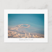 Grüße von der grünen Insel Kuwait Postkarte (Vorderseite)