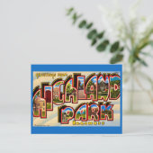 Grüße von der Highland Park Postkarte (Stehend Vorderseite)
