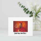 Grüße von der Hölle! Postkarte (Stehend Vorderseite)