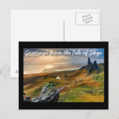 Grüße von der Insel Skye Postkarte (Vorne/Hinten)