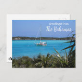 Grüße von der Landschaftlichen Postkarte Bahamas (Vorne/Hinten)