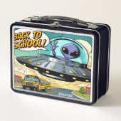 Grüße von der Mutterschaft (auch Schulbus genannt) Metall Brotdose (Vorderseite)