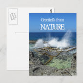 Grüße von der Natur Postkarte (Vorne/Hinten)