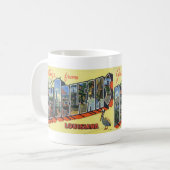 Grüße von der New- Orleansla Kaffee-Tasse Kaffeetasse (Vorderseite Links)