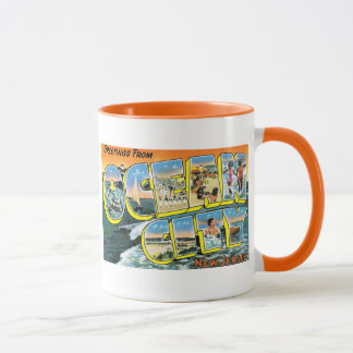 Grüße von der Ozean-Stadt, NJ Tasse