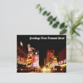Grüße von der Postkarte Fremont Street (Stehend Vorderseite)