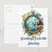 Grüße von der Reise Postkarte (Vorne/Hinten)
