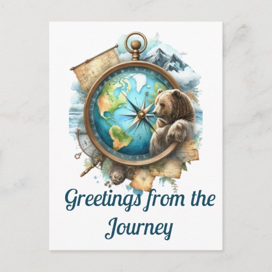 Grüße von der Reise Postkarte (Vorderseite)