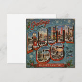 Grüße von der Route 66 Winter Großbuchstabe (Vorne/Hinten)