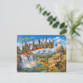Grüße von der State Postcard Postkarte (Stehend Vorderseite)