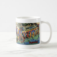 Grüße von der Vintagen Postkarten-Tasse Hollywood