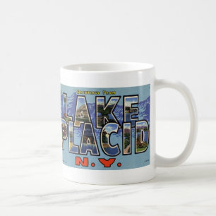 Grüße von der Vintagen Postkarten-Tasse Lake Kaffeetasse